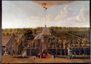 ゼランデのマンニッケンホフ所有地の眺め（オランダ） Willem Schellinks（1627-1678）の絵画 17世紀 ミデルブルグゼランデ博物館