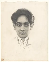 Portret van Karamjit Singh Sahib Bahadur、prins van Kapurthala