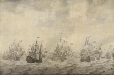 1665 年から 1667 年にかけての第二次英蘭戦争の 4 日間の戦い、1666 年 6 月 11 日から 14 日にかけてのエピソード