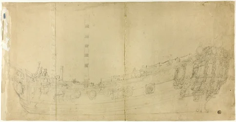 オランダ・ガレオン船の建造図面
