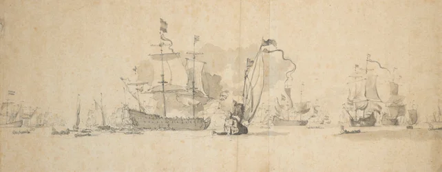 オランダ艦隊の作戦会議、1665年5月？