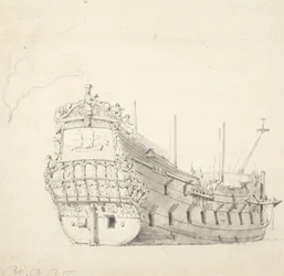 イジュルストの肖像」（1653年）1665年頃（黒鉛、灰色水彩）