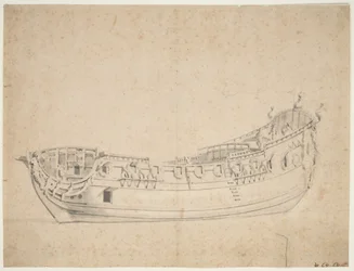 ジェームズ・ガレー号 "の肖像 1676年頃（オフセット、鉛筆、水彩）