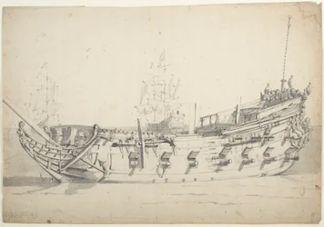 ヴルペンブルク・アムステルダム」の肖像 1659年頃（黒鉛、灰色水彩）