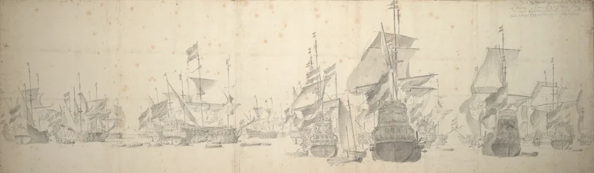 1658年10月7日～17日、テルシェリング沖のオランダ艦隊で開かれた海戦会議