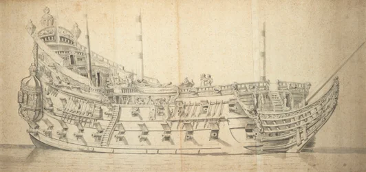 トレ・フォルディグの肖像》1659年頃（グレー・ウォッシュ）