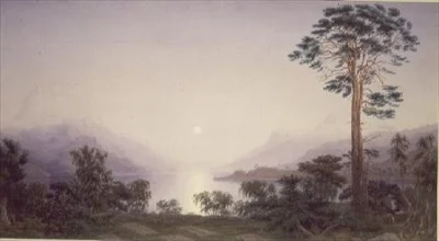 ハイランダーの埋葬地（水彩画）