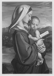 聖母像（ロイヤル・コレクションの絵より）（エングレーヴィング