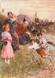 ジョージ・エリオット作『The Mill on the Floss』の挿絵（カラーリトグラフ）