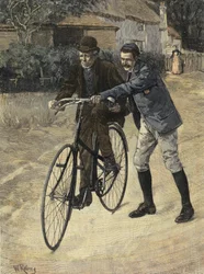 オールドパパを学ぶ」。W.レイニーのアケレレからのエングレーヴィング。1893."