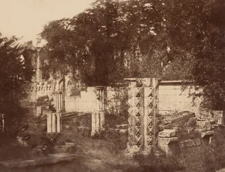 チャプター・ハウス、セント・メアリーズ修道院、1853年（写真）