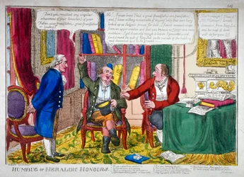 フンブクや紋章の栄誉」、1790年頃。                                     