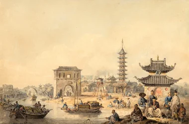 中国の都市の郊外