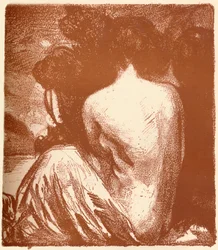 瞑想」、1914年頃  