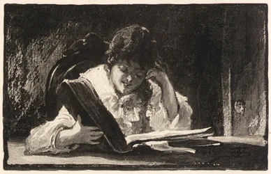 少女読書