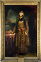 ペルシャ大使（1785-1880）、ミルザアブールハッサンの肖像1809年、ペルシャの王からイギリスに派遣