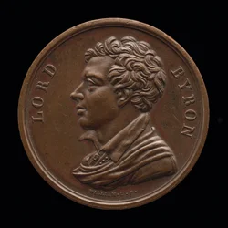 ロード・バイロン、1788-1824、詩人［裏面］、1824年