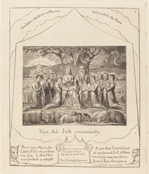 ヨブとその家族」1825年