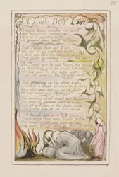 P.124-1950.pt53 A Little Boy Lost：Songs of Innocence and of Experience（copy R）c.1802-08（etching、ink and wc）