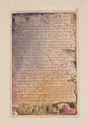 P.125-1950.pt12 The Chimney Sweeper：Songs of Innocence and of Experience（copy AA）c.1815-26（エッチング、インク、トイレ）のプレート12