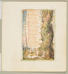 無邪気さの歌と経験の歌The Little Girl Found second plate, ca. 1825.