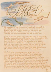 The Book of Thel、Plate 3、Thel、I、MneSeraphimの娘たち。 。 。 。