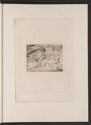 使者がヨブの不幸を伝える（1825年）。