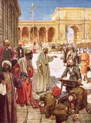 寺院から両替人を追い出すキリスト