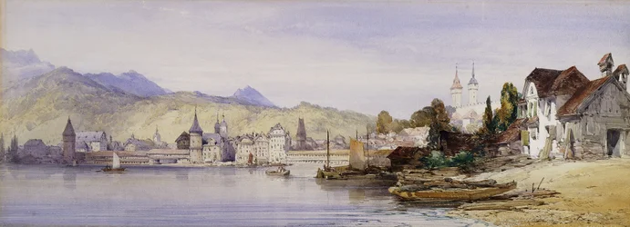 湖からのルツェルン、1862