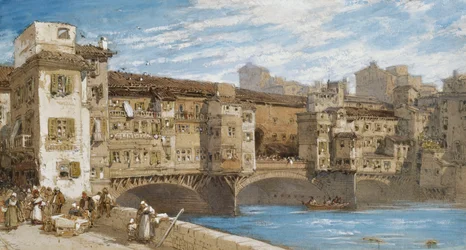 ヴェッキオ橋、フィレンツェ、1877