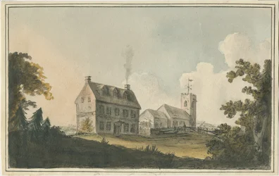 エディンゲール教会：水彩画、ND [c 1790]