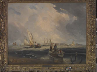 Bligh Sands, Sheerness (キャンバスに油彩)