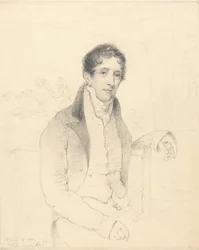 Retrato de um artista esportivo, possivelmente W. B. Daniell