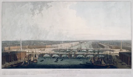 1802年にロンドンで提案されたロンドンブリッジ。                                                    