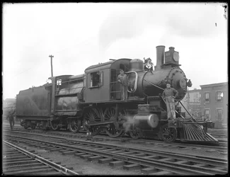 エリー鉄道機関車、側面図、c.1911-12