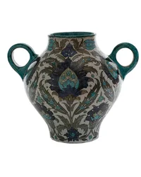 ダブルハンドルのペルシャの花瓶、1888-1907