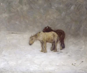 吹雪、1891年頃（キャンバスに油彩）