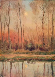 A Surrey Canal, Evening」（1893年頃