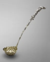 パンチレードル 1850年頃（銀と銀の金メッキ