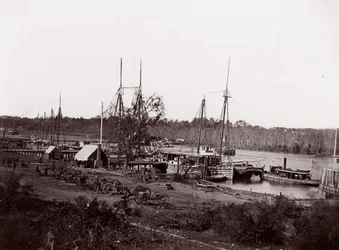 1864年、アポマトックス川のブロードウェイ・ランディング。