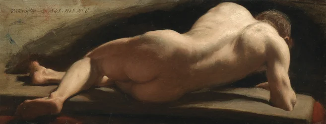 男性のヌード、1843