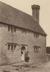 サセックス州ペットワース近郊、ニュー・グローブ・レーン、ビーン・ロッジ（モノクロ写真）