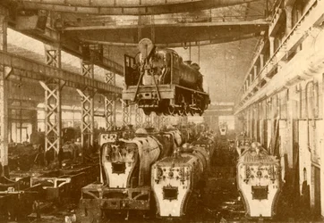 勃起している店で、c1930。