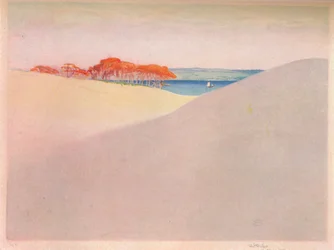 砂丘、デンマーク、c1917