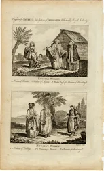 ロシアの女性の習慣、1730年頃