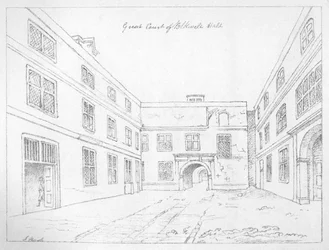 ロンドン市ブラックウェルホールの大法廷、1886年。