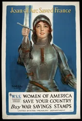 1918年頃、ジャンヌダルクがフランスを救った