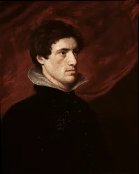 イギリスの作家チャールズ・ラム（1775-1834）の肖像 ウィリアム・ハズリット（1775-1830）の絵画 19世紀 Sun.76.2x62.2 cm ロンドン、ナショナル・ポートレート・ギャラリー