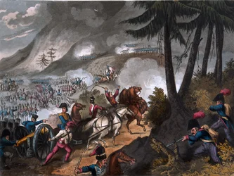 1813年のピレネー山脈の戦い、JCスタドラーが刻印、1818年