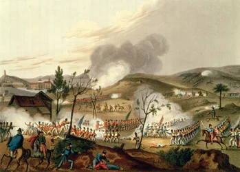 ウォータールーの戦い、1815年6月18日（アクアチント）